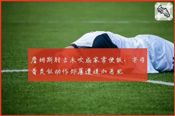 詹姆斯肘击未吹成家常便饭，字母哥类似动作却屡遭追加恶犯