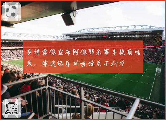 多特蒙德宣布阿德耶米赛季提前结束，球迷怒斥训练强度不科学